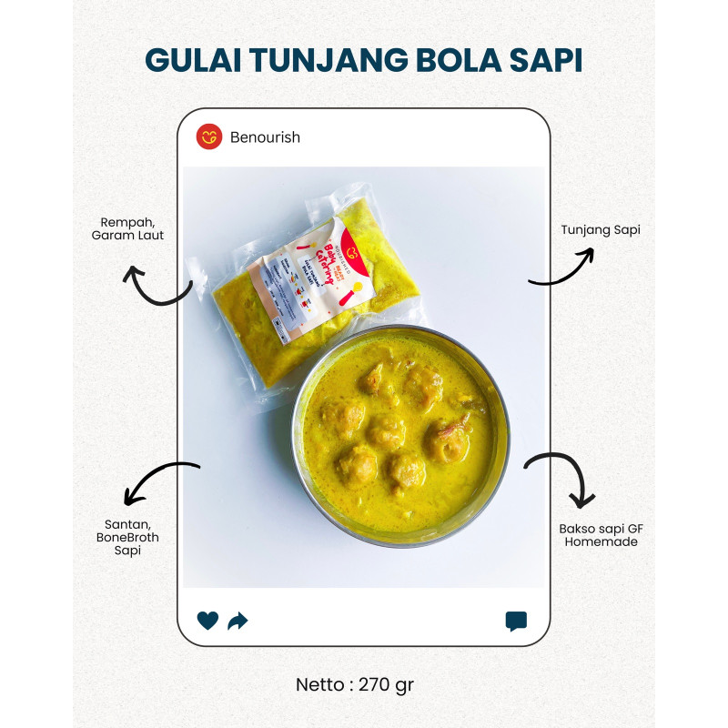 Gulai tunjang bola sapi benourish