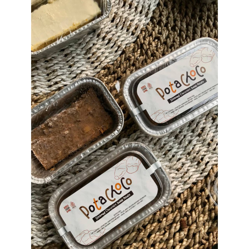 Potachoco steamed chocolate sweet potato betterfromhome