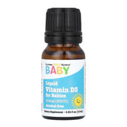 Vitamin D3 baby 400 iu california gold nutrition