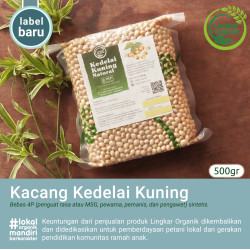 Kacang kedelai kuning lingkar organik