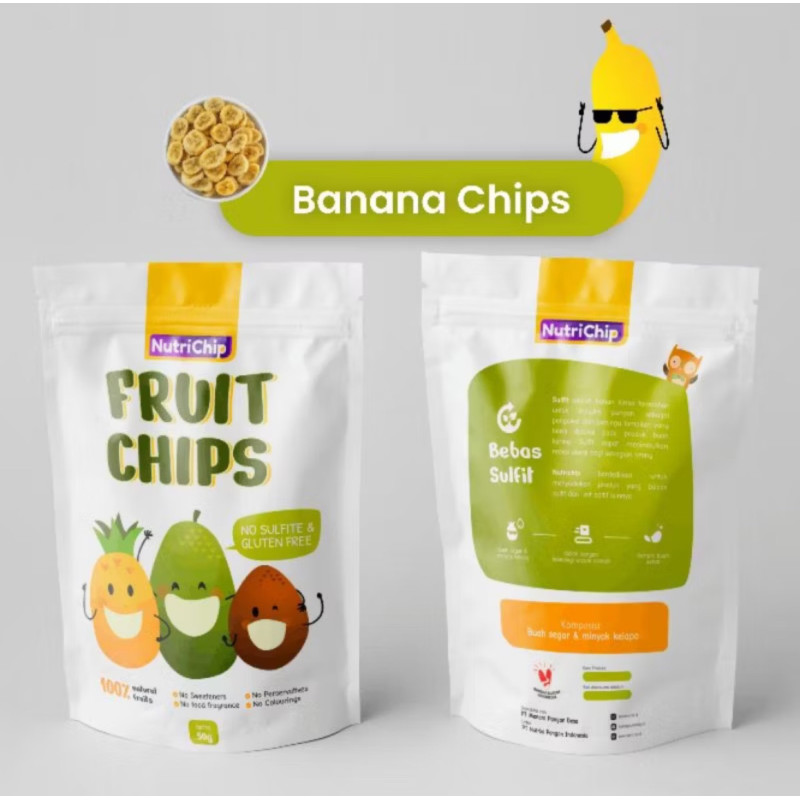 Keripik pisang manis original nutrichip