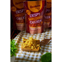 Snack protein savory crispy organic shredded chicken hazmina meals