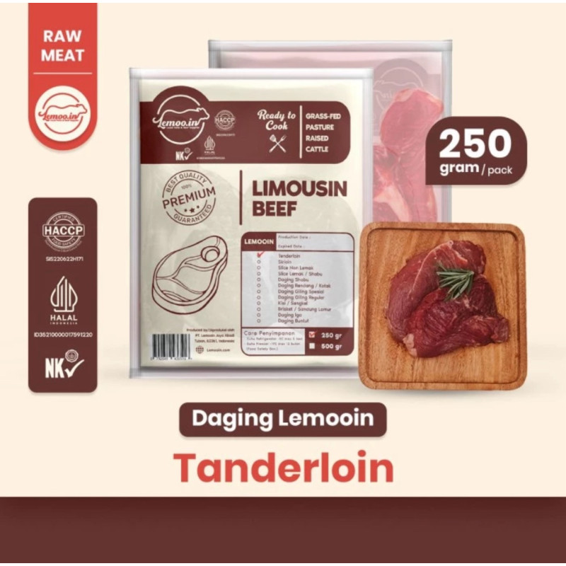 Tanderloin steak cut