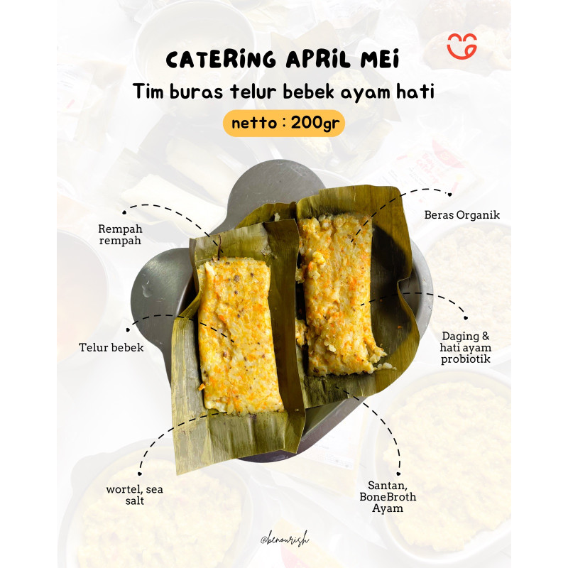 Tim buras telur bebek ati ayam benourish