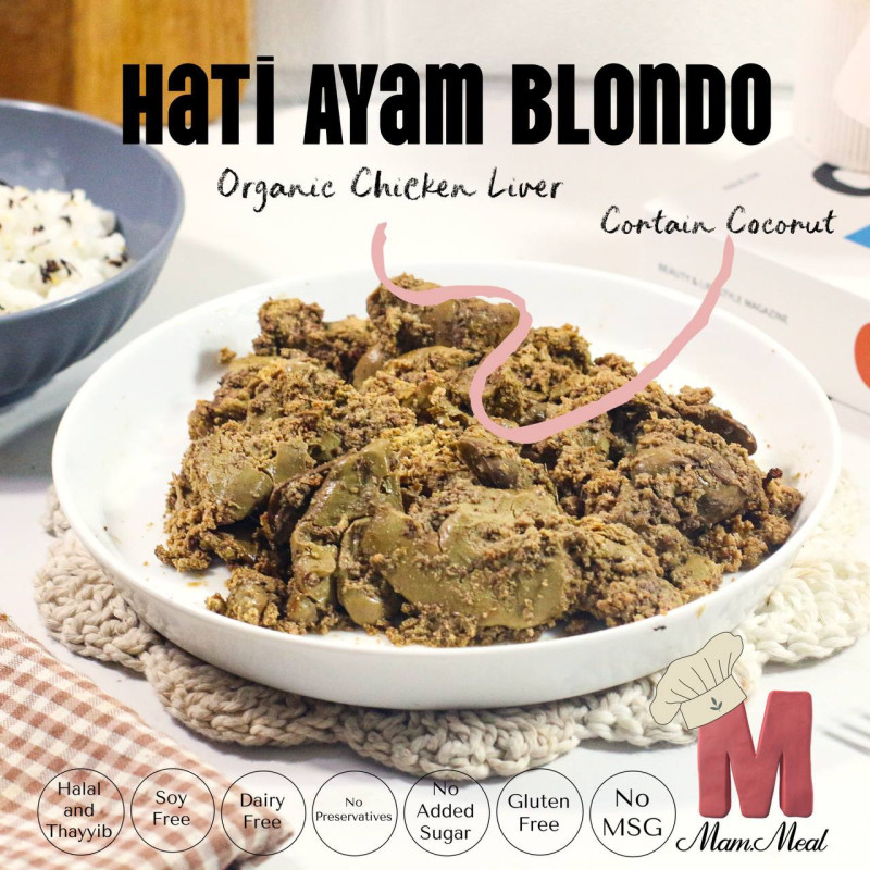 Ati ayam organik bumbu blondo mam meal