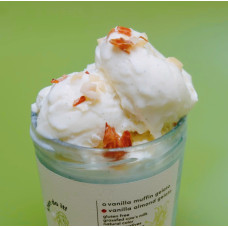 Gelato vanilla almond activated grassfed cow milk