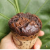 Gluten free double choco muffin with 73% organic dark couverture