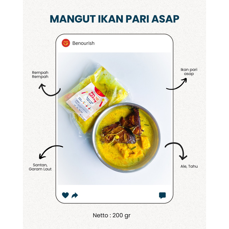 Mangut ikan pari asap benourish