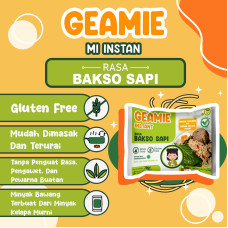 Mie instan kuah bakso sapi gluten free geamie