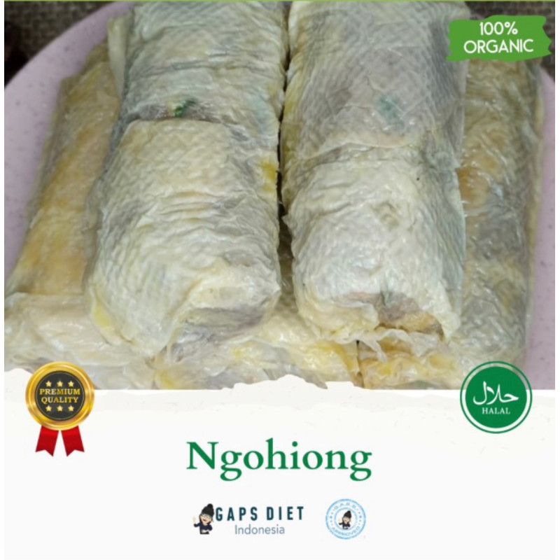 Ngohiong ayam organik balut kulit tahu tanpa tepur gaps
