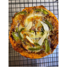 Pizza smoked beef mozzarella gluten free