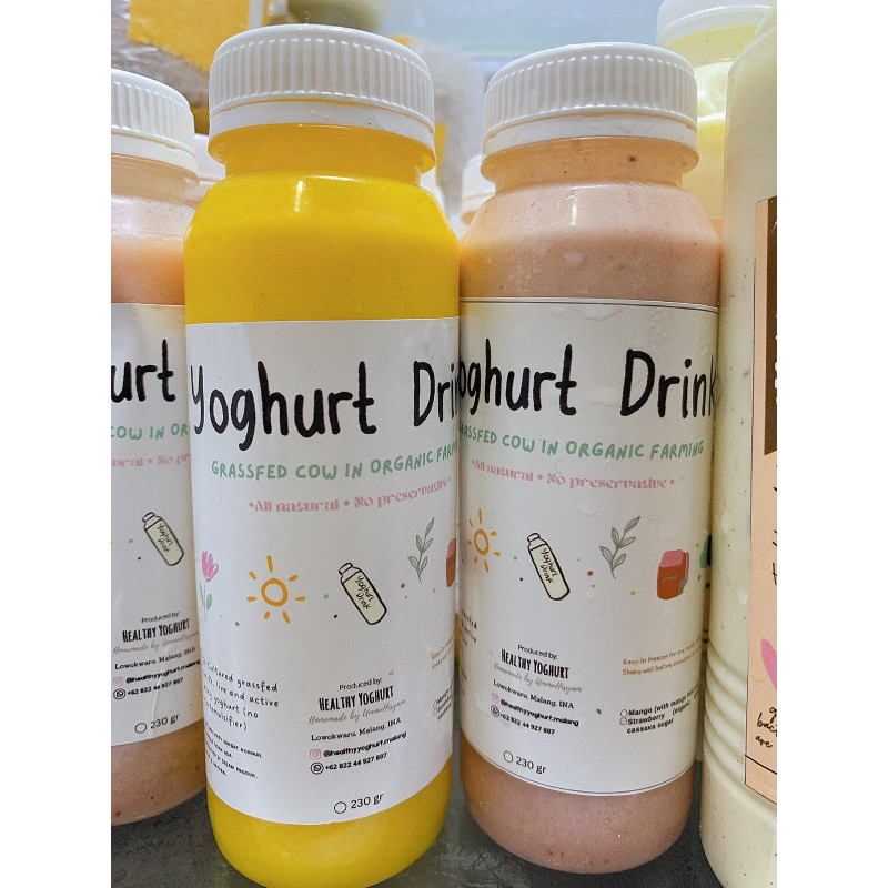 Strawberry yoghurt drink healthy yoghurt malang