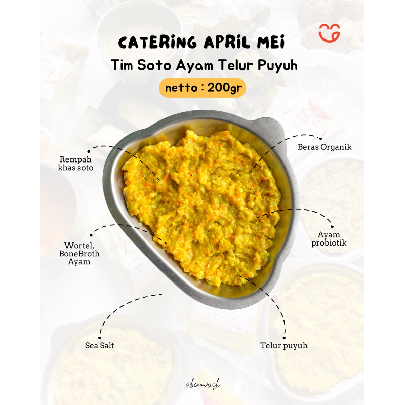 Tim soto ayam telur puyuh benourish