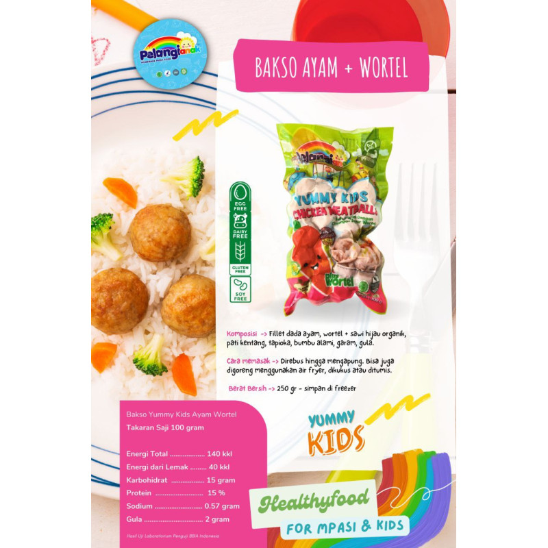 Bakso ayam wortel yummy kids