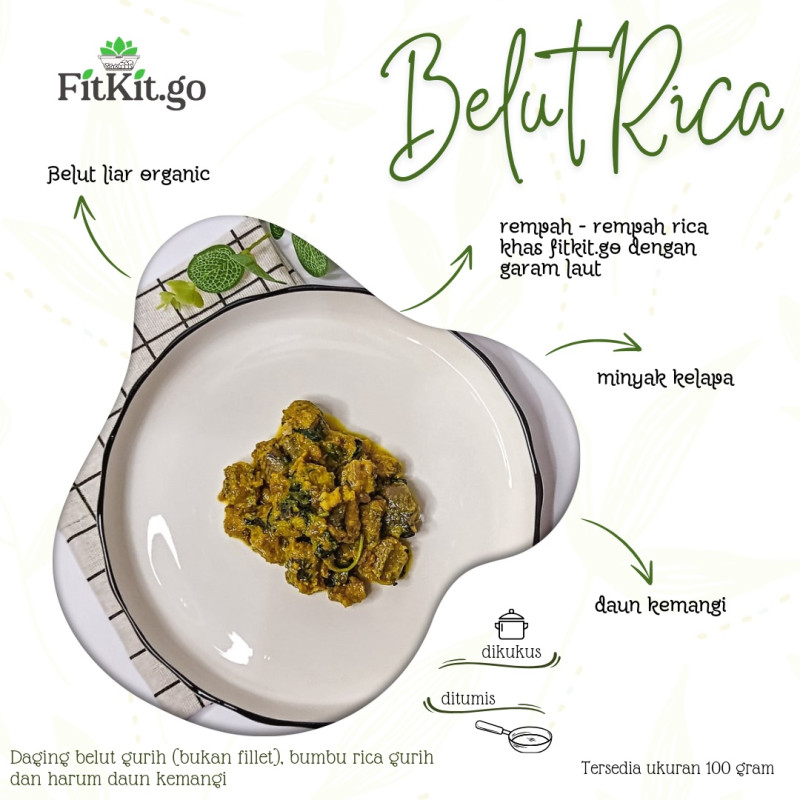 Belut organik rica-rica tidak pedas