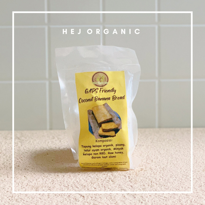 Coconut banana bread tanpa tepung