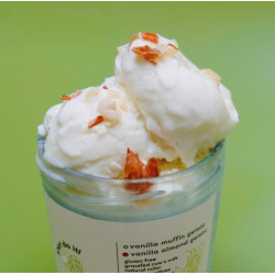 Gelato vanilla almond activated grassfed cow milk