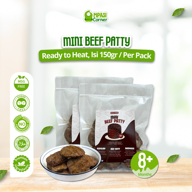 Mini beef patty mpasi corner finger food