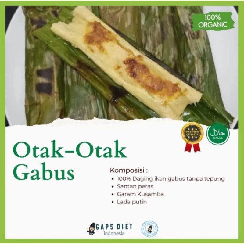 Otak otak gabus liar tanpa tepung