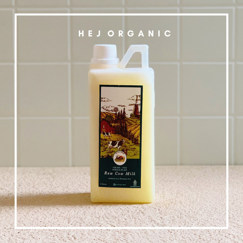 Raw cow milk grassfed by falik farm