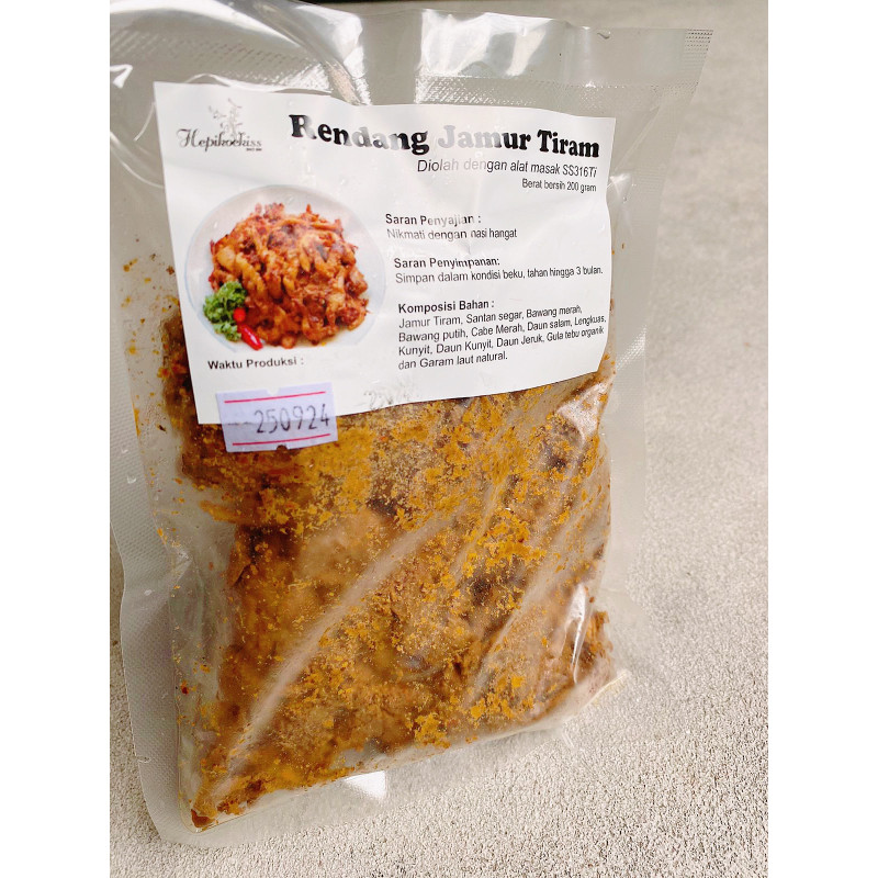 Rendang jamur tiram hepikoekiss