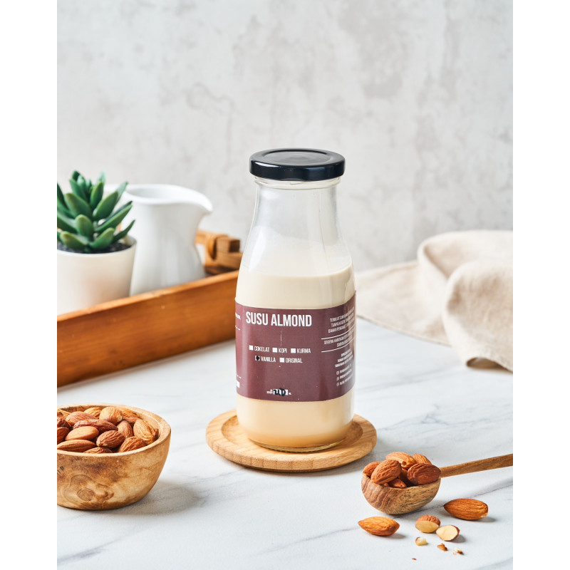 Susu almond vanilla aktivasi